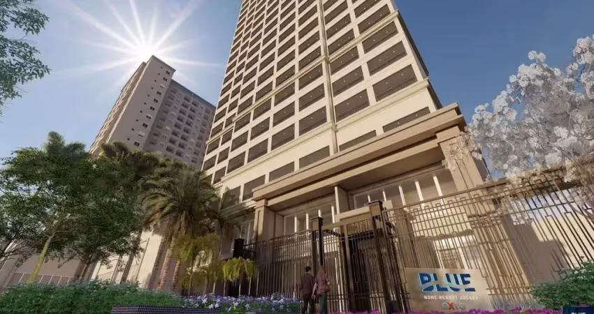 Blue home resort jockey | construtora exto | construção | 70 metros | 03 dormitórios | suíte | 01 vaga