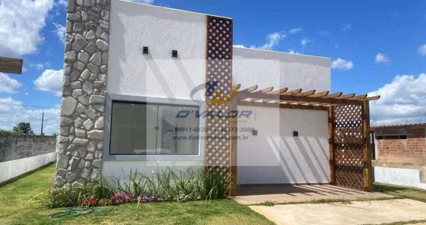 Vendo Casa Nova, em Condomínio Fechado, com 139m², 3 quartos s/ 3 suítes e 2 vagas