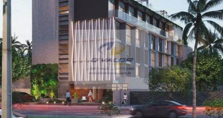 Vendo Flats, Pé na Areia, de 24 m² a 51 m², no Jardim Oceania