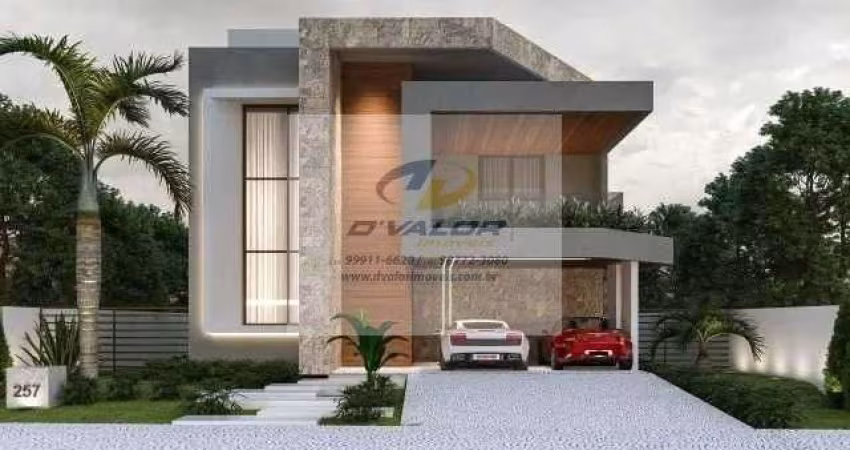 Vendo Casa em Condomínio Fechado, com 295 m², 4 suítes (1 master) + DCE e 4 vagas