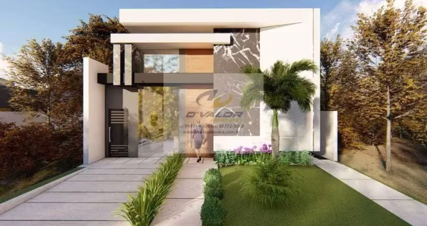 Vendo casa, em condomínio fechado, com 100 m², 3 quartos s/ 1 suíte master, área gourmet, piscina e 2 vagas