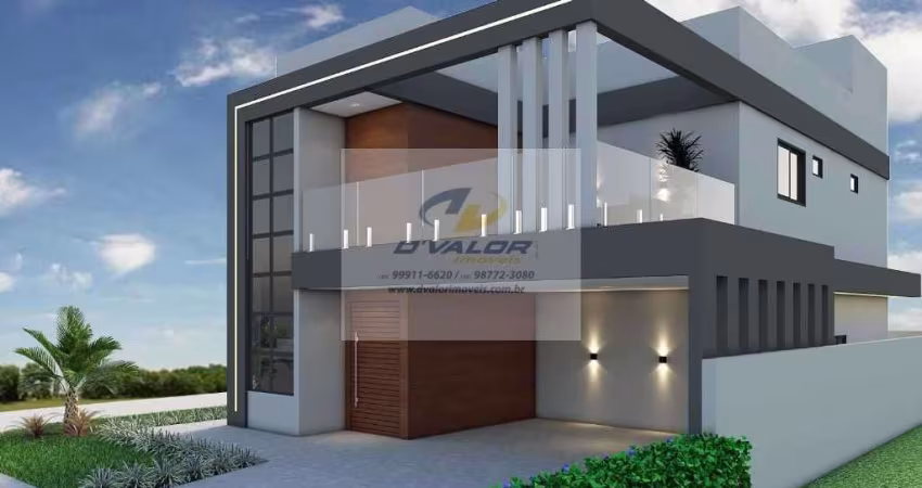 Vendo casa em Condomínio com 224m², 4 suítes, sendo 1 com closet e varanda, Garagem coberta p/ 2 carros