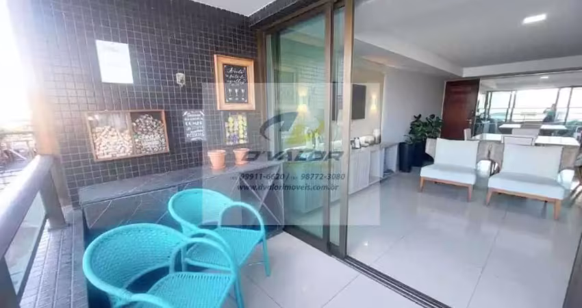 Vendo apartamento mobiliado de 147m², 3 quartos(sendo todos suítes) + dce, 02 vagas de garagem