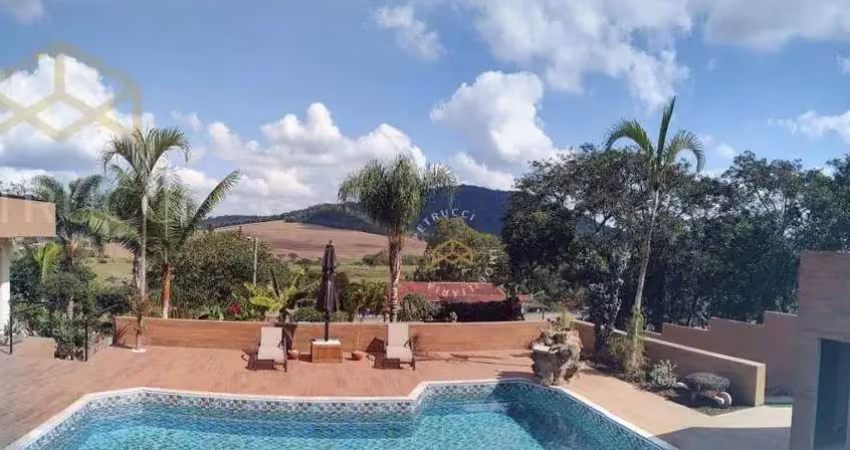 Chácara com 5 dormitórios à venda, 1000 m² por r$ 1.600.000,00 - vila imperial dom pedro - atibaia/sp
