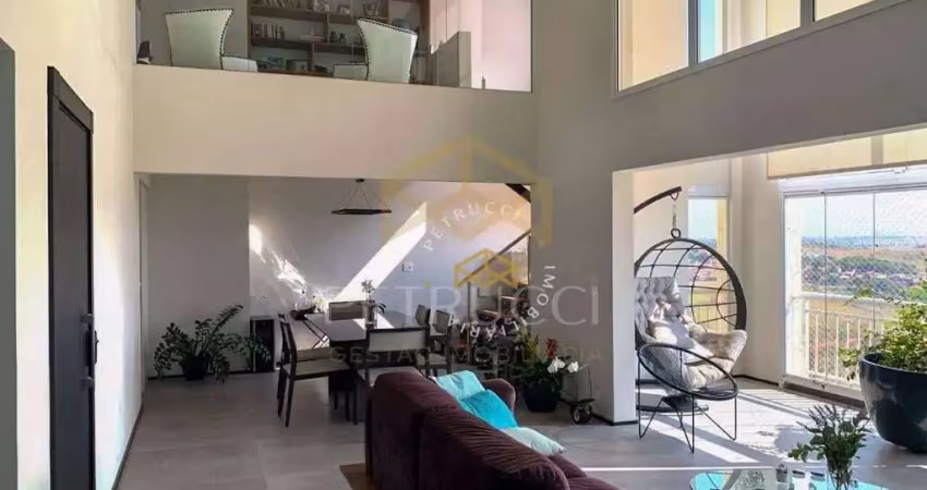 Cobertura com 4 dormitórios à venda, 288 m² por r$ 2.600.000,00 - vila brandina - campinas/sp