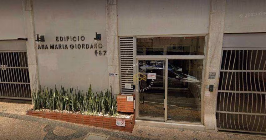 Apartamento com 1 dormitório à venda, 57 m² por R$ 275.000,00 - Cambuí - Campinas/SP