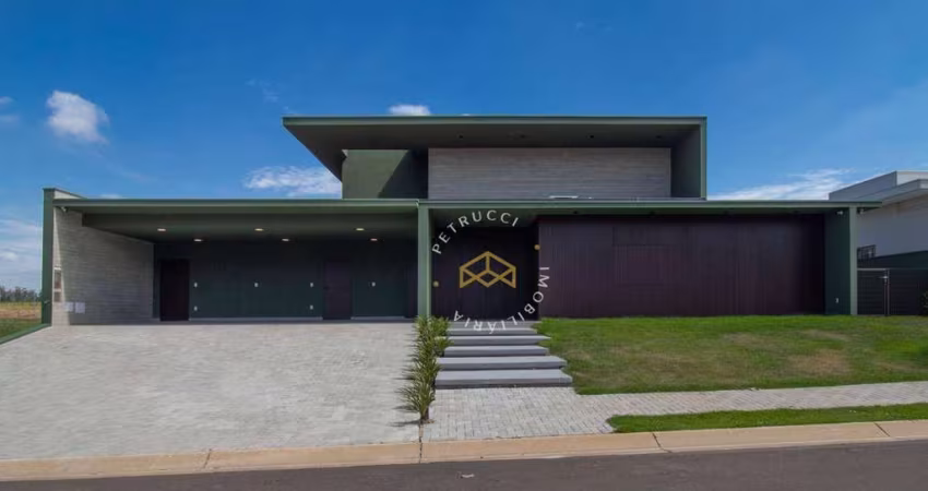 CASA  TÉRREA DE ALTO PADRÃO COM 4 SUÍTES À VENDA NO CONDOMÍNIO HARAS PATENTE – JAGUARIÚNA/SP