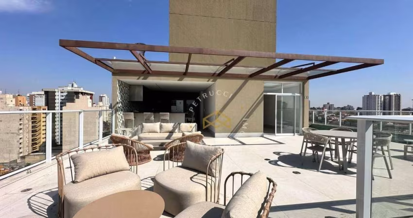 Apartamento com 1 dormitório, 38 m² - venda por R$ 700.000,00 ou aluguel por R$ 5.348,00/mês - Cambuí - Campinas/SP