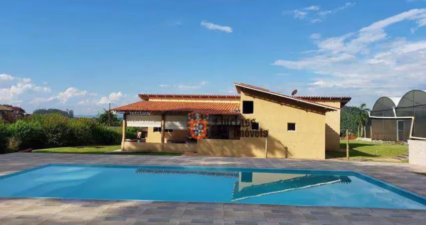 Chácara com 2 dormitórios à venda, 4000 m² por r$ 910.000,00 - alvorada - jarinu/sp