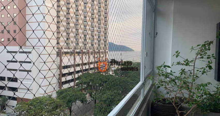 Apartamento com 3 dormitórios à venda, 137 m² por R$ 910.000,00 - Gonzaga - Santos/SP