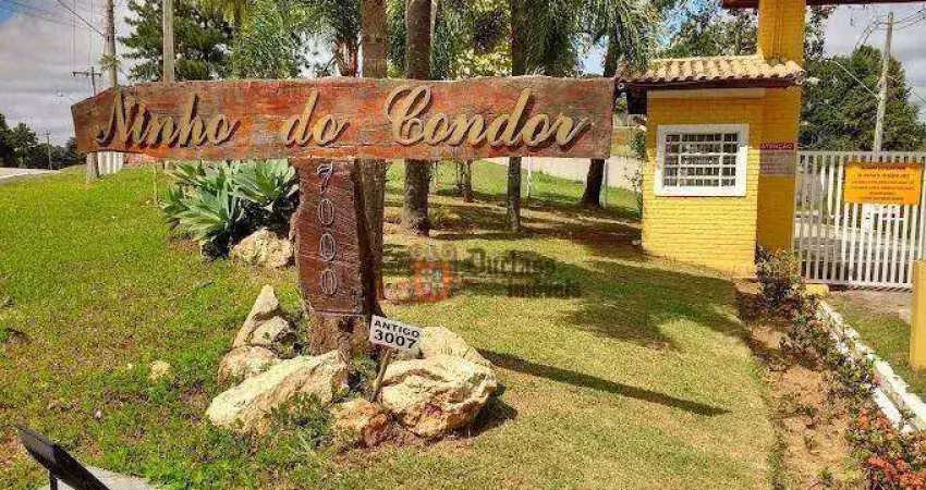 Terreno à venda, 2000 m² por r$ 290.000 - condomínio ninho do condor - são roque/sp