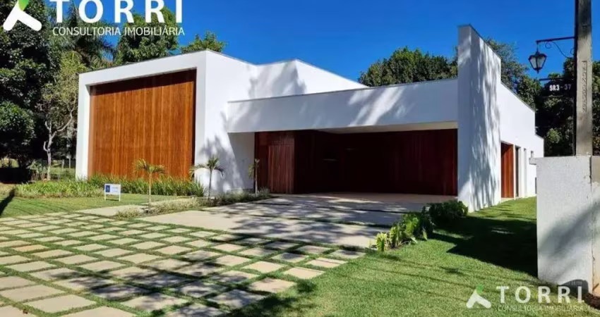 Excelente imóvel moderno alto padrão à venda no condomínio lago azul, em araçoiaba da serra/sp