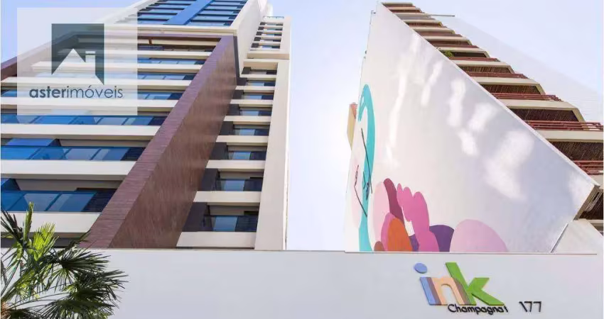 Apto 1 quarto mobiliado, com ar-condicionado - ed ink champagnat - curitiba/pr