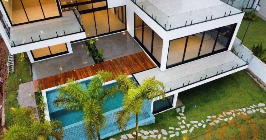 Casa com 5 suítes à venda, 602 m² por r$ 6.200.000 - serra azul - itupeva/sp