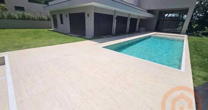 Casa com 5 suítes, 600 m² - venda por r$ 5.850.000 ou aluguel por r$ 30.000/mês - serra azul - itupeva/sp