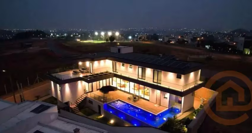Porteira fechada -casa com 4 suítes à venda, 405 m² por r$ 3.699.999,99 - ibi aram ii - itupeva/sp