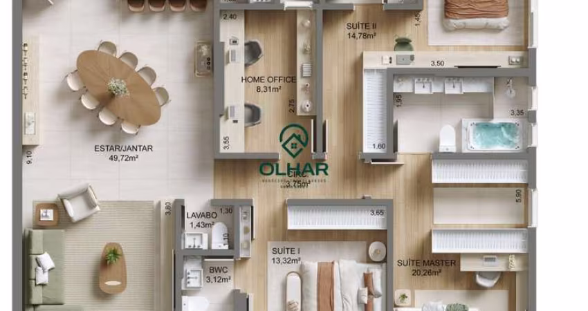 Apartamento com 3 quartos à venda na 88101 170, 9, Campinas, São José