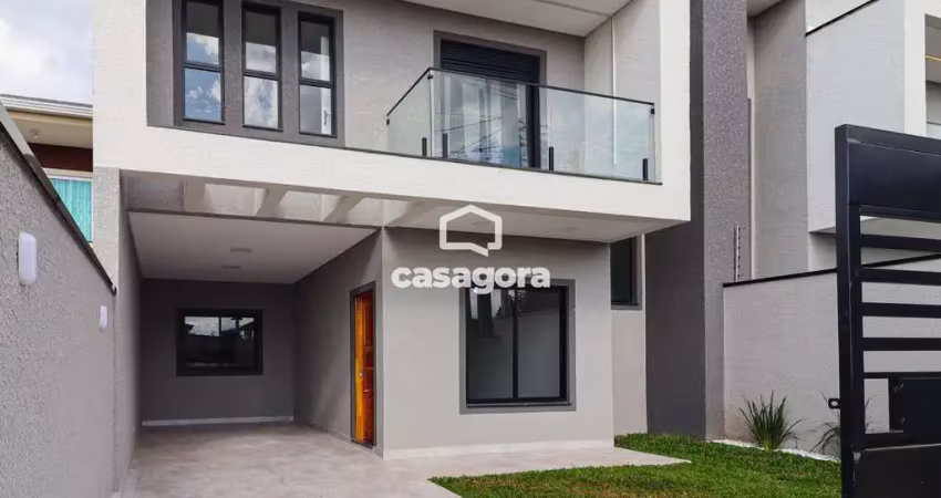 Sobrado moderno no bairro gralha azul  fazenda rio grande