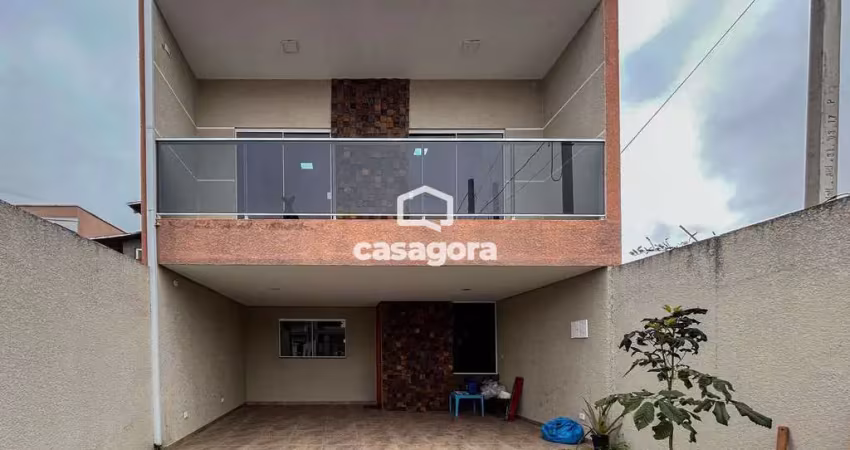 Sobrado alto padrão à venda com espaço gourmet em fazenda rio grande  pr