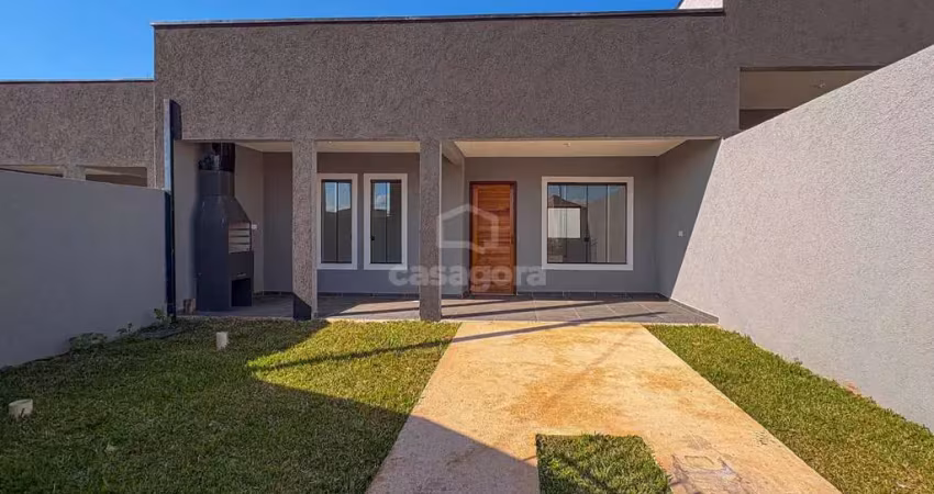 Casa 2 quartos com churrasqueira  no bairro estados, fazenda rio grande  - pr