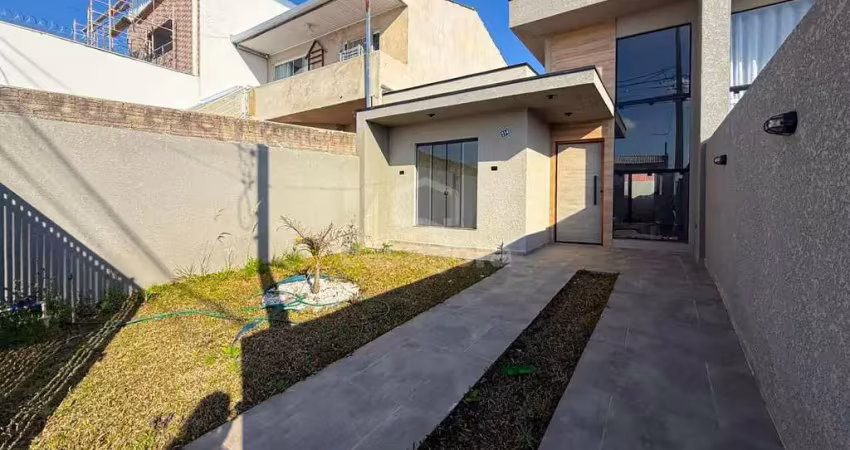 Casa com suíte e 60m  de frente pra rua no nações - fazenda rio grande