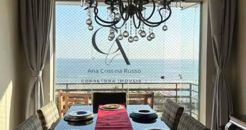 Apto vista mar 2 dorm, 104m² , 1 vaga, boqueirão, santos-sp