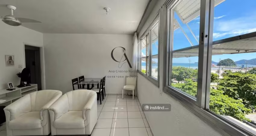 Apartamento com linda vista mar 2 dormitórios, 1 banheiro, 1 vaga,Venda,Pompéia em Santos