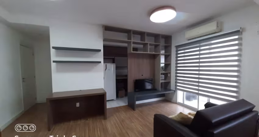 Apartamento mobiliado p/ locação – 48m² – 1 vaga – lazer completo – boqueirão/santos