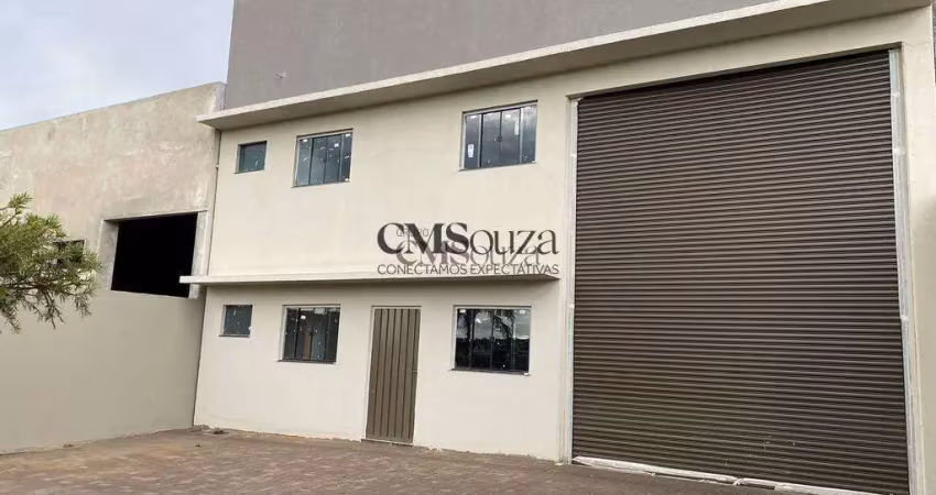 Galpão comercial para alugar – 296m², mezanino, 2 banheiros – centro, cambé, pr