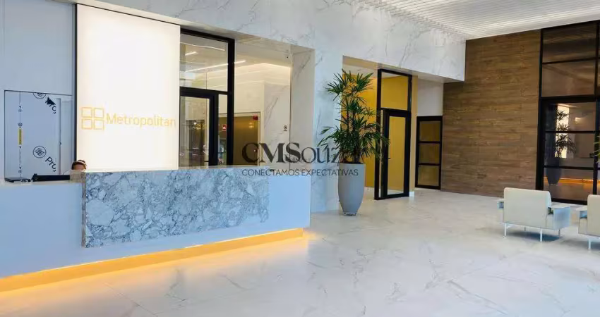 Sala para alugar em londrina, centro, com 55.87 m², metropolitan med center