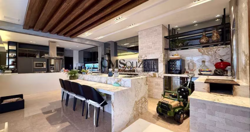 Casa à venda em londrina, jardim nova esperança, com 5 quartos, com 400 m², condomínio royal tennis