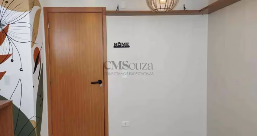 Apartamento para locação no ed. spazio louvre – 44m², 2 quartos, sacada, 1 vaga de garagem – gleba palhano