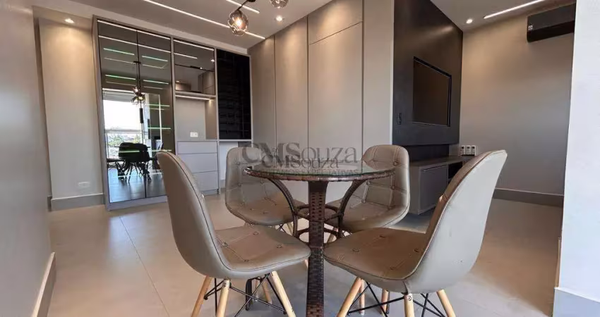 Apartamento mobiliado para alugar no ed. vista parque – 2 quartos (1 suíte), 71m², 2 vagas – jardim presidente, londrina