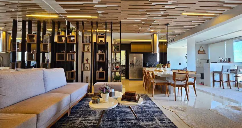 Apartamento para alugar no edifício champs elysées – 130,54m² privativos, 3 suítes e 2 vagas - gleba palhano, londrina
