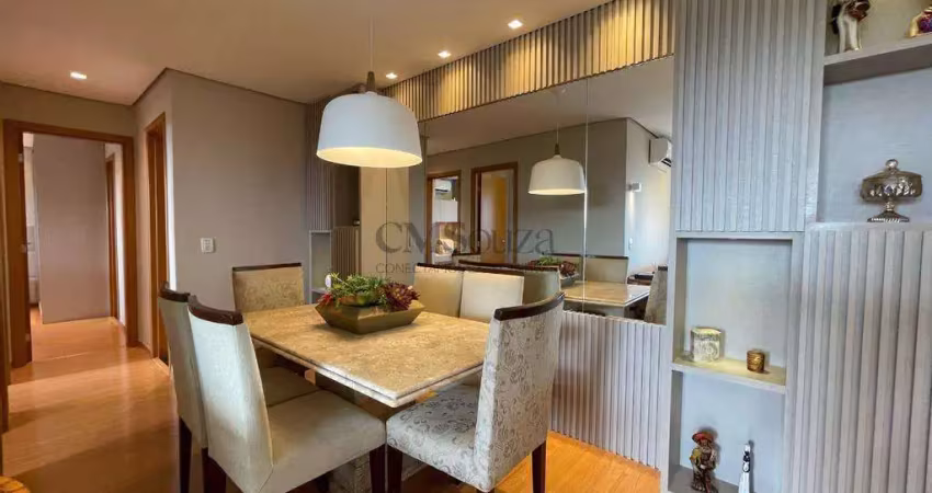 Edifício liberty – apartamento para locação com 3 dormitórios (1 suíte) e 1 vaga – 78 m² – gleba palhano, londrina/pr