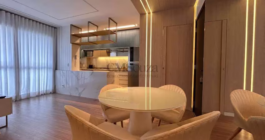 Apartamento decorado e mobiliado para locação no ed. freedom palhano – 1 suíte, 45m² – gleba palhano, londrina