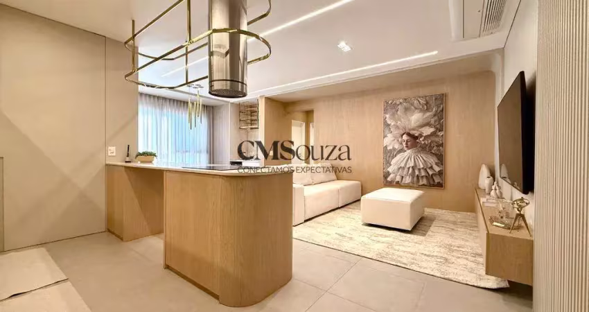 Apartamento decorado para locação no edifício insight palhano – 89m² – 2 suítes – 3 vagas – gleba palhano, londrina