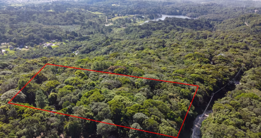 Lindo terreno no alto da montanha