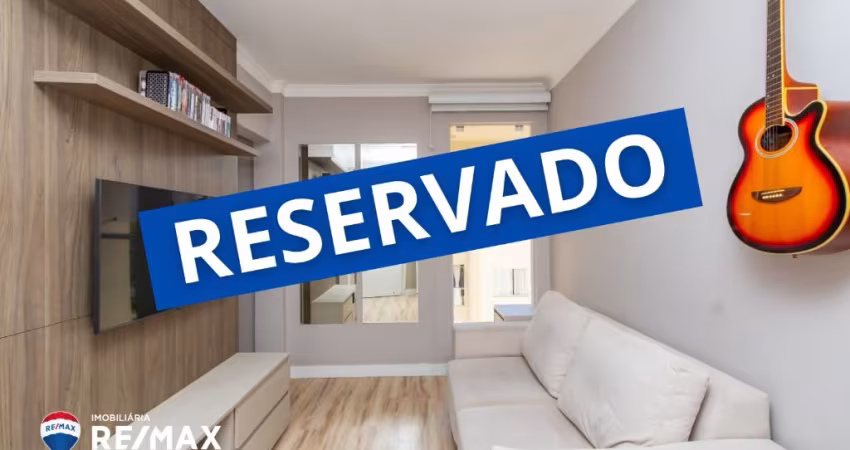 Apartamento lindo e decorado de 2 quartos, 1 vaga, no Água Verde- Curitiba