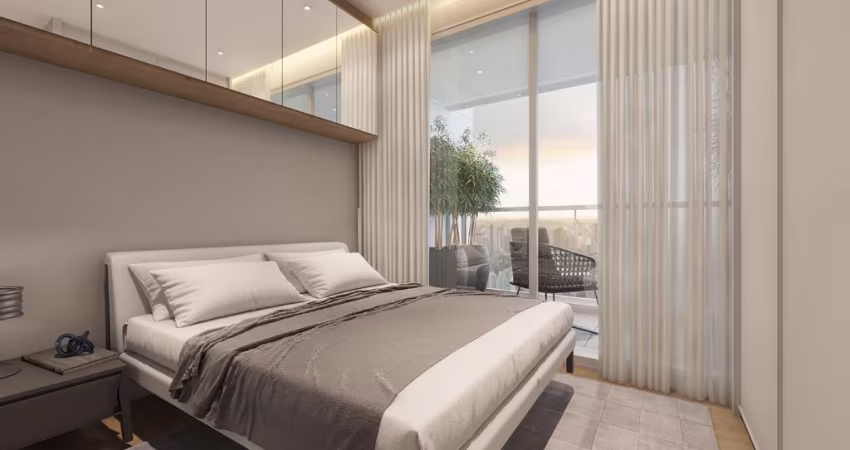Studio novo para investidores de 19 m²  no centro de Curitiba no Manhattan Tower