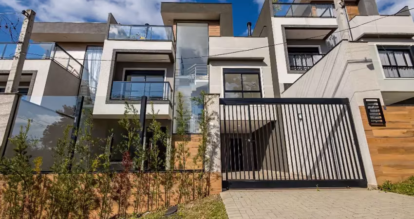Triplex com terraço gourmet,3 quartos,1 suíte-sao lourenço-curitiba