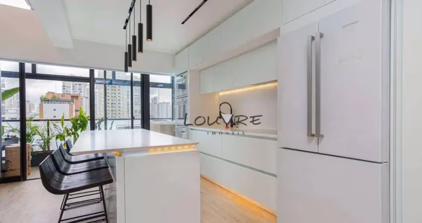 Apartamento duplex com 1 dormitório à venda, 67 m² por r$ 1.300.000,00 - campo belo - são paulo/sp