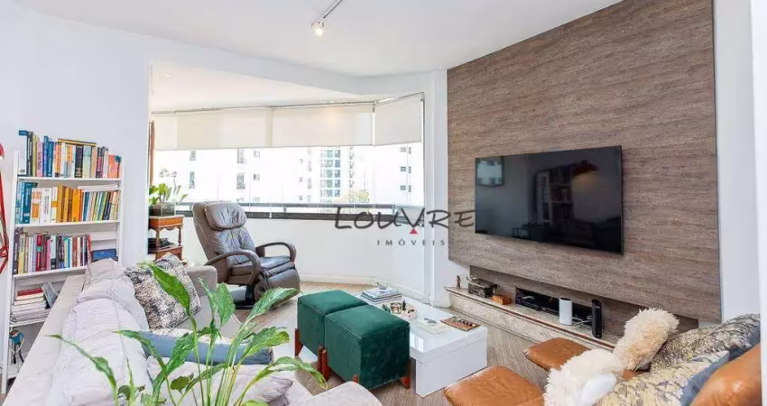 Apartamento com 3 dormitórios à venda, 125 m² por r$ 1.470.000 - moema - são paulo/sp