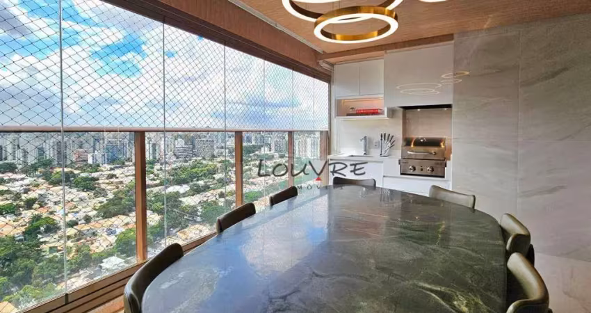 Apartamento com 3 dormitórios à venda, 147 m² por r$ 3.700.000 - campo belo - são paulo/sp