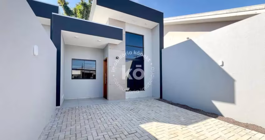 Casa com 1 suíte + 1 quarto no parque verde  -  cascavel