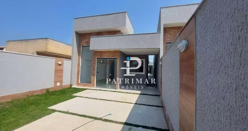 Casa com 3 Quartos, sendo 1 suíte, Área gourmet e quintal à venda, 100 m² por R$ 481.000 - Itaipuaçu - Maricá/RJ