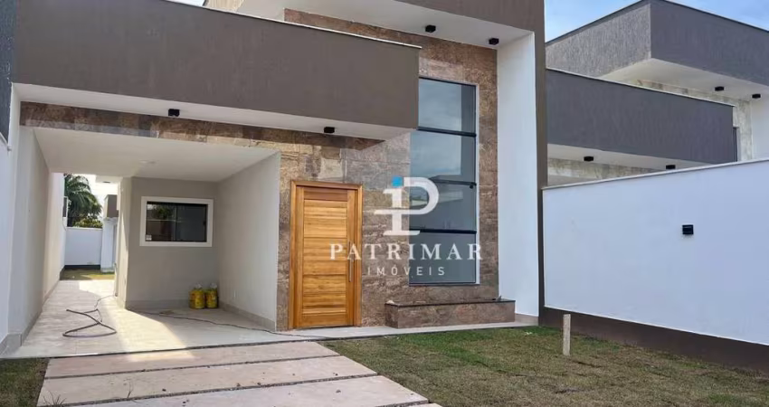 Casa com 3 quartos à venda, 122 m² por R$ 650.000 - Jardim Atlântico Oeste - Maricá/RJ