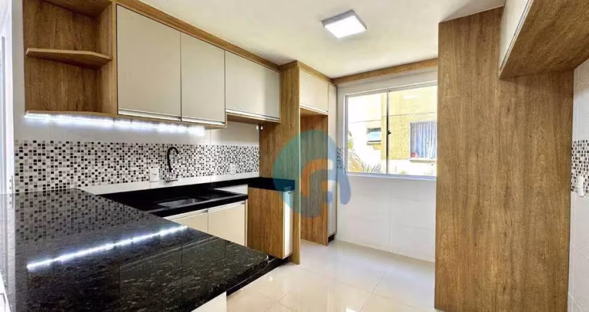 Apartamento com 2 dormitórios à venda, 42 m² por r$ 220.000,00 - santo antônio - são josé dos pinhais/pr