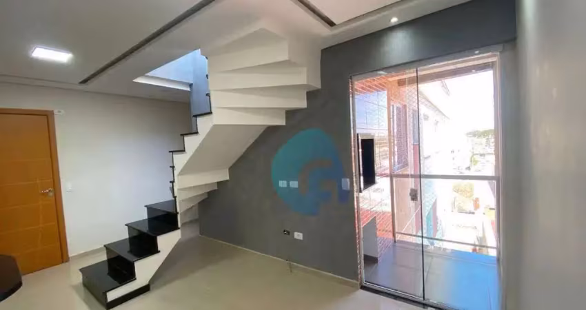 Apartamento com 2 dormitórios com amplo terraço  à venda, 55 m² por r$ 389.000 - cruzeiro - são josé dos pinhais/pr