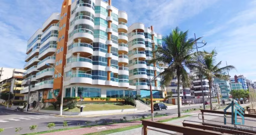 Apartamento mobiliado, 03 quartos c/suíte, 02 vagas, beira-mar praia central em itapema sc